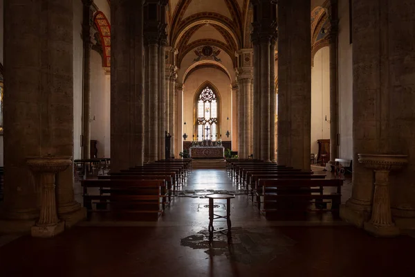 Wnętrze Kościoła Katedralnego Santa Maria Assunta Pienza Włochy — Zdjęcie stockowe