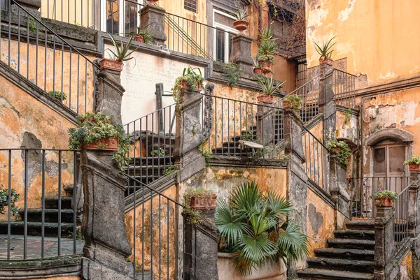 Famous Staircases Palazzo Marigliano Naples Italy Palazzo Marigliano Historical Renaissance — Stock Photo, Image