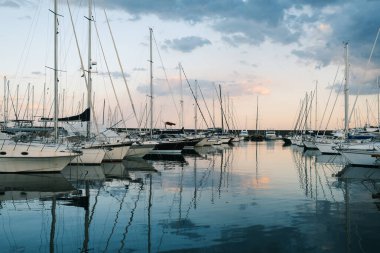 Riposto, Catania, İtalya marinası.