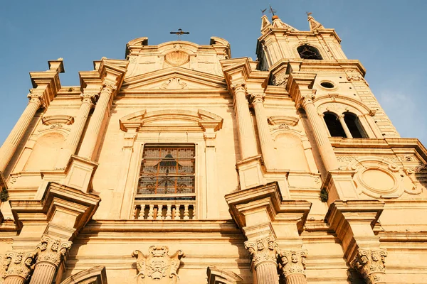 Facade Basilica Holy Apostles Peter Paul Acireale Catania Italy — Stock Photo, Image