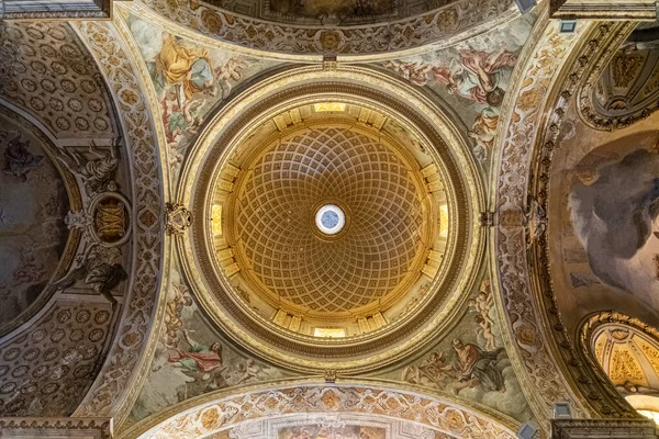 Interior Dome Cathedral Church Acireale Catania Italy — Stock Photo, Image
