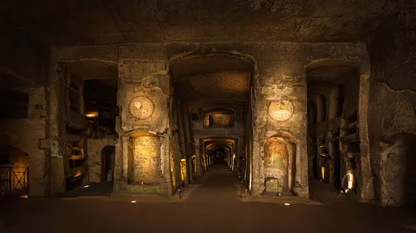Catacombs San Gennaro Naples Italy — Stock Photo, Image