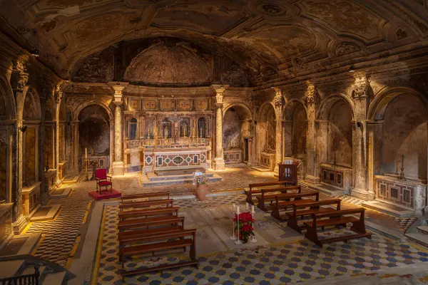 Crypt Basilica Santa Maria Della Sanit Naples Italy Crypt Also — Stock Photo, Image