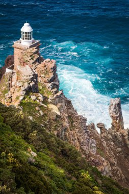 Cape Point, Cape Peninsula, Güney Afrika 'daki yeni deniz feneri.