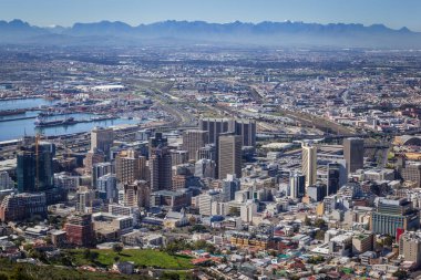 Cape Town, Güney Afrika Şehir Bowl ve İş Bölgesi