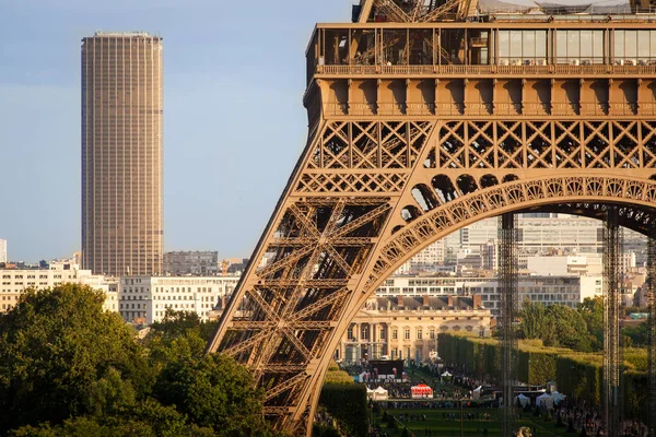 Wieże Eiffla Montparnasse Paryż Francja — Zdjęcie stockowe