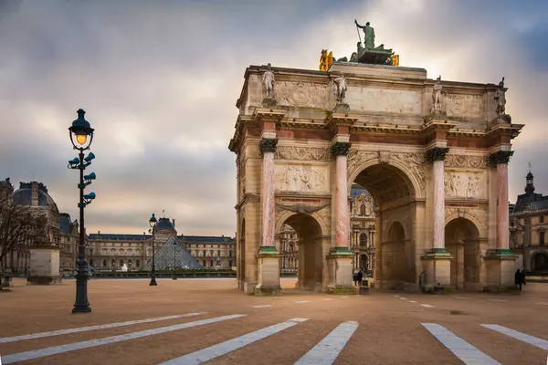 Arc Triomphe Carrousel Los Jardines Las Tullerías París —  Fotos de Stock