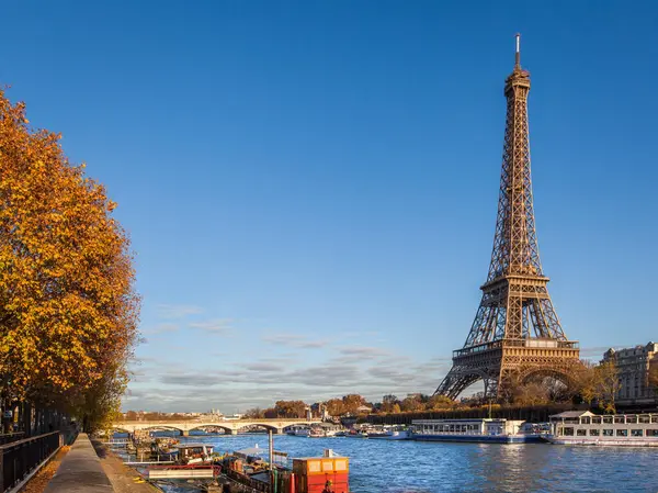 Тур Ейфелевий Ієнський Міст Париж — стокове фото