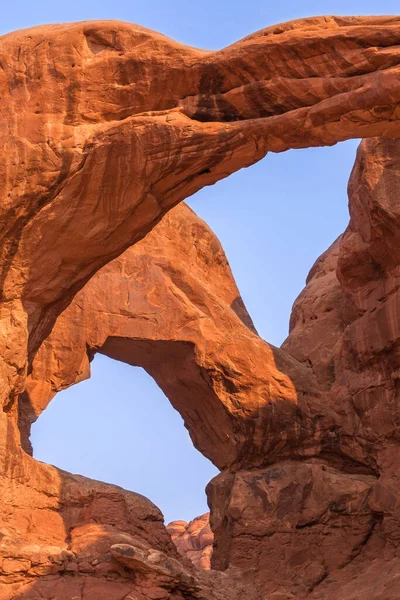 Double Arch Arches National Park Eua — Fotografia de Stock