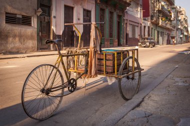 Centro Havana, Küba 'da sabahın erken saatlerinde