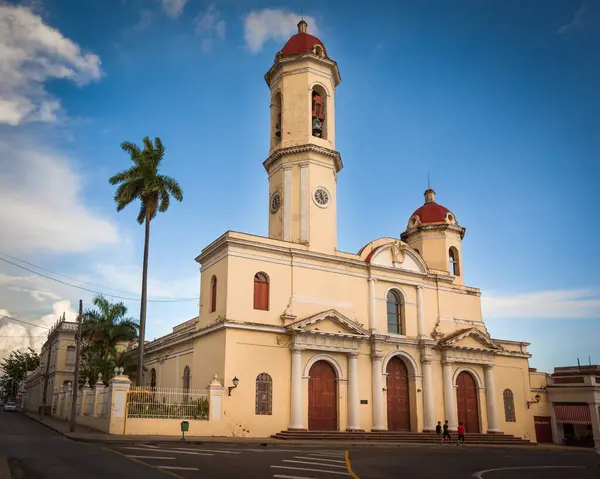 Καθεδρικός Ναός Της Άμωμου Σύλληψης Στο Cienfuegos Κούβα — Φωτογραφία Αρχείου