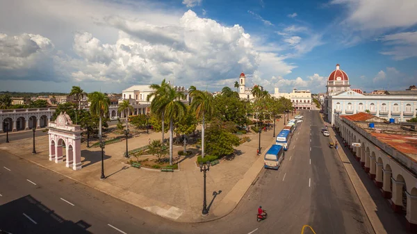 Άποψη Του Jose Marti Park Cienfuegos Κούβα — Φωτογραφία Αρχείου