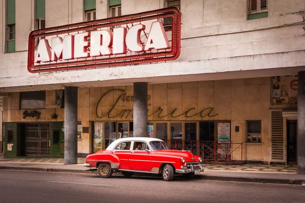 Αμερική Θέατρο Αβάνα Κούβα — Φωτογραφία Αρχείου