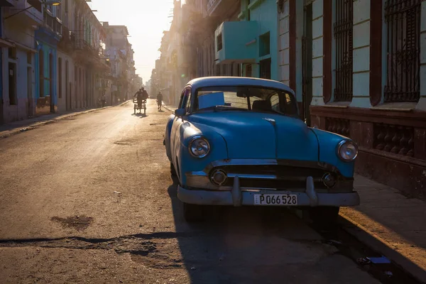Vintage Auto Huren Centro Havana Cuba — Stockfoto