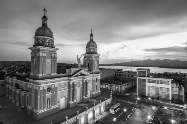 Vista Sulla Cattedrale Nuestra Senora Asuncion Santiago Cuba Cuba — Foto Stock
