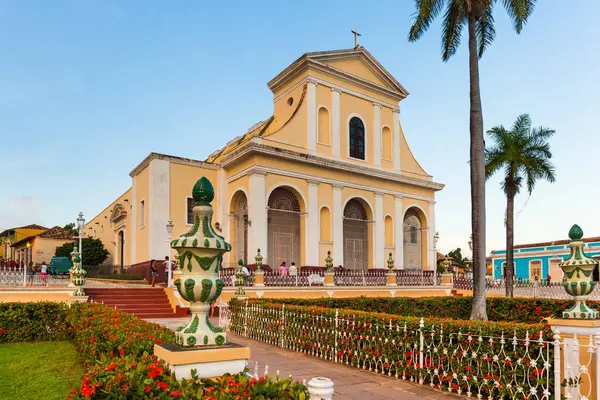 Chiesa Della Santissima Trinità Plaza Mayor Trinidad Cuba — Foto Stock