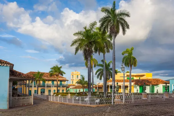 Sunrise Plaza Mayor Trinidad Cuba — Stock Photo, Image