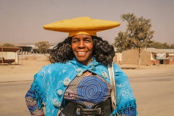 Kahraman Kadın Portresi Opuwo Namibya Başlangıçta Himba Alman Misyonerler Tarafından Stok Fotoğraf