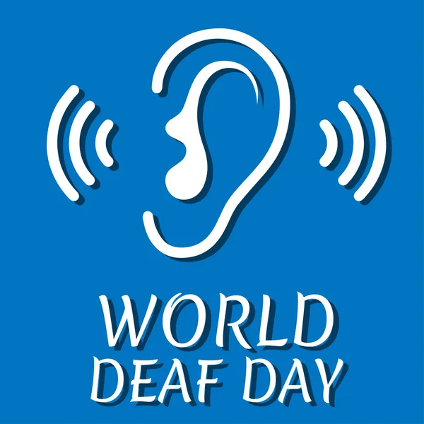 World Deaf day focuses on people who are deaf or hard of hearing and people with speech disorders. Vector illustration