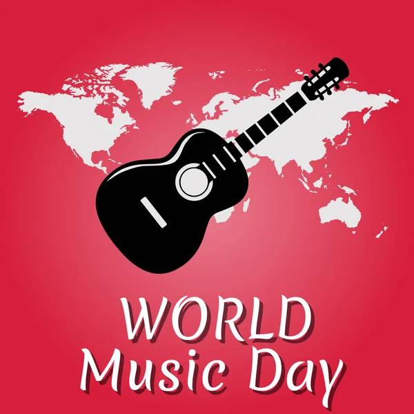 Światowy Dzień Muzyki Światowy Dzień Muzyki Dzień Świadomości Muzycznej Logo — Zdjęcie stockowe