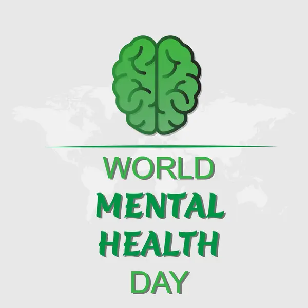 Journée Mondiale Santé Mentale Illustration Fond Bannière — Photo