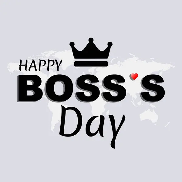 Happy Boss\'s Day. Template for background, banner, card, poster with text inscription.