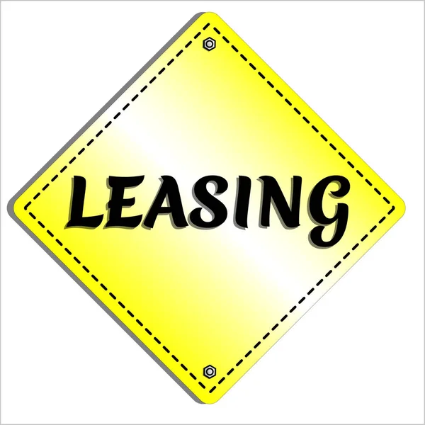 Leasing Icon Conceito Documento Legal Comercial Ilustração Vetorial — Fotografia de Stock