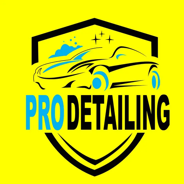 car detailing service logo emblem, sticker polisher car illustration vector graphic design template.