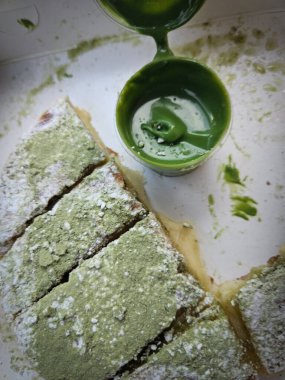 Kibrit aromalı ekmeğin üst görüntüsü