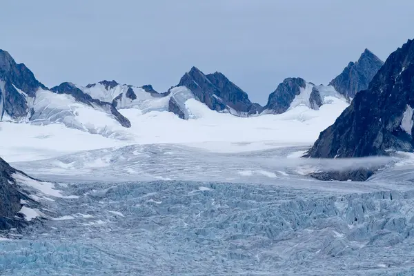 Дивовижний Краєвид Льодовиками Айсбергами Літній Час — стокове фото