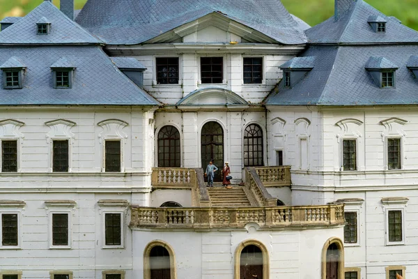 Tüm Ülkedeki Ünlü Tarihi Binaların Ölçekli Modelleri — Stok fotoğraf