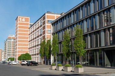 Zlin 'in merkezinde Thomas Bata Üniversitesi' nin inşası