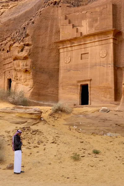 Sito Archeologico Più Conosciuto Arabia Saudita Mada Salih — Foto Stock