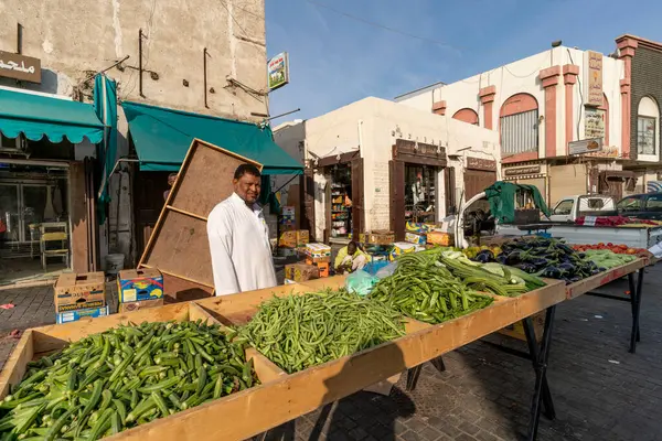 古城的蔬菜水果市场 — 图库照片