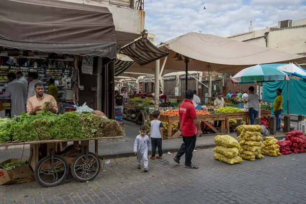 古城的蔬菜水果市场 — 图库照片