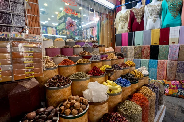 Markt Van Kruiden Specerijen Het Oude Centrum Van Dubai — Stockfoto