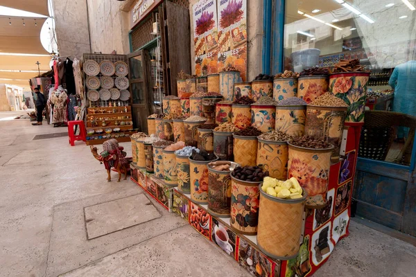 Αγορά Μπαχαρικών Και Βοτάνων Στην Παλιά Πόλη Ντουμπάι — Φωτογραφία Αρχείου