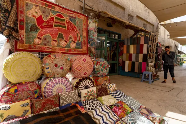 Mercato Merci Tradizionali Nel Centro Storico Dubai — Foto Stock