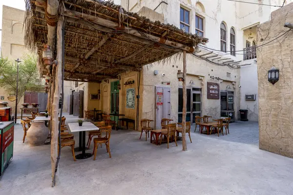 Καφέ Σπίτι Στο Παλιό Τμήμα Της Πόλης Ντουμπάι — Φωτογραφία Αρχείου