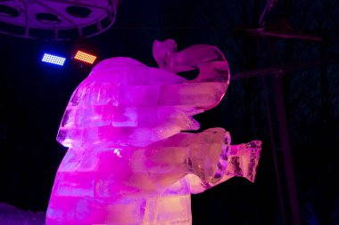 Pustevny 'de buz heykelleri sergisi