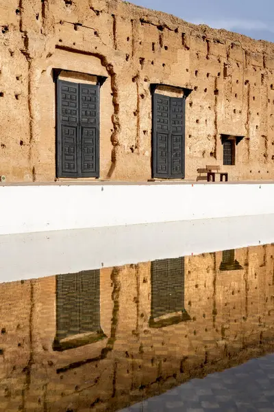 Badi Palace Badi Ruined Palace Located Marrakesh Morocco Commissioned Sultan — Stock Photo, Image