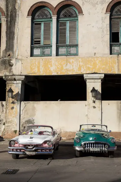 Vintage Car Streets Havana Stock Photo