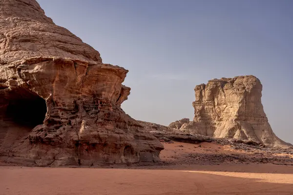 stock image Landscape of Sahara desert in famous area of Djanet.