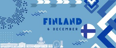 Finlandiya 'nın Bağımsızlık Günü. 6 Aralık. Finlandiya Savunma Günü konsepti.