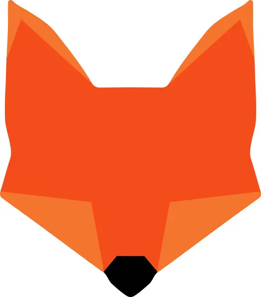 Fox Minimalist Illustration Logo — Stock Vector