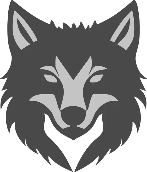 Wolf Head Illustration Logo — Stockvector