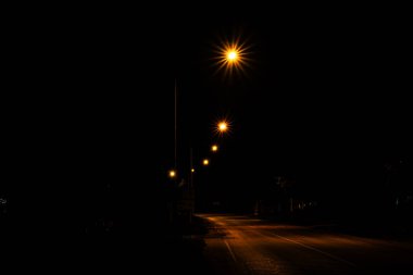 Gece yolu ve güzel yıldız ışıkları köyümde.