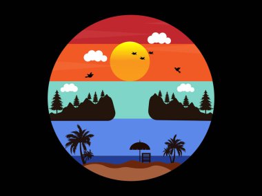 Yaz tişörtü tasarımı, yaz tatili tişörtleri, yaz sörfü tişörtü tasarımı.