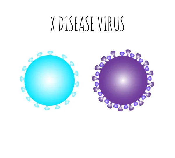 Herpes Basit X Virüsü 'nün Kavramsal Biyomedikal İllüstrasyonu