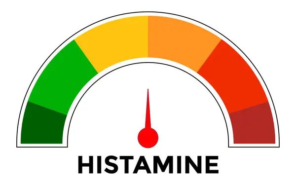 Bir okla ölçekle. Histamin ölçüm cihazı. Takometreyi, hız göstergesini, göstergeyi imzala. Adamın siluetinin başı.